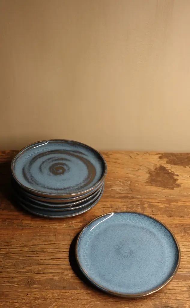 Cake-taart bord_Blauw_Jar&Joy.webp